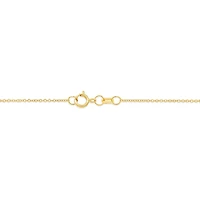 10K Yellow Gold Diamond Love Knot Pendant