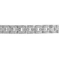 Sterling Silver 0.23CTW Diamond Link Bracelet