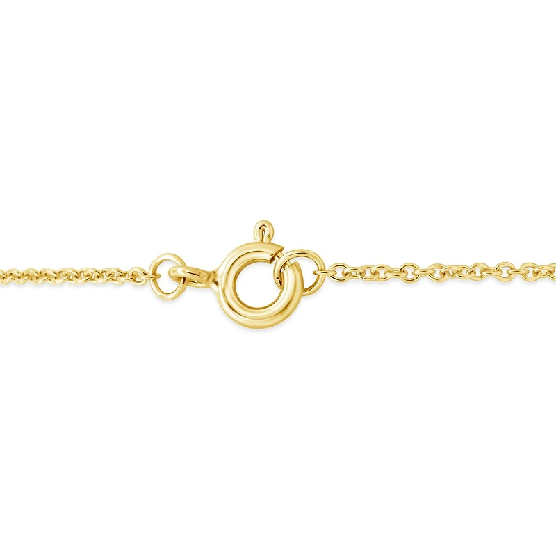 Charmables 10K Yellow Gold Pear Shaped Diamond Bracelet