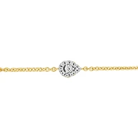 Charmables 10K Yellow Gold Pear Shaped Diamond Bracelet
