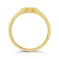 Charmables 10K Yellow Gold Diamond Infinity Signet Ring