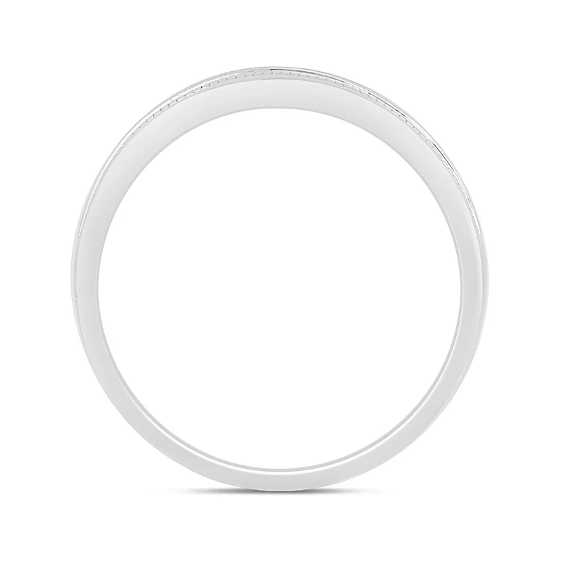 10K White Gold 0.25CTW Diamond Wedding Band