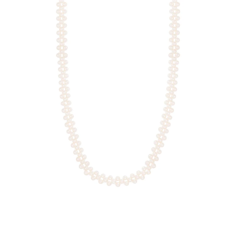 5-6mm White Freshwater Pearl 36" Endless Strand