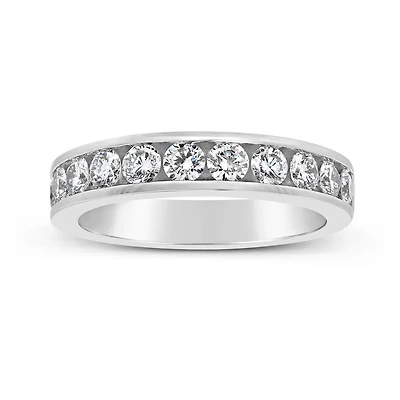 New Brilliance 14K White Gold Lab Grown 1.00CTW Diamond Band