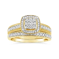 10K Yellow Gold 0.50CTW Diamond Bridal Set