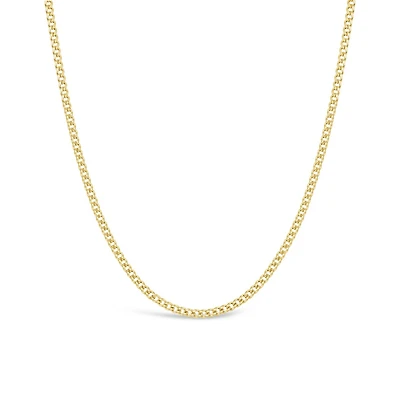 10K Yellow Gold 24" Miami Curb