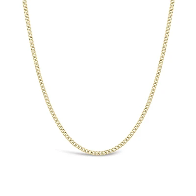 10K Yellow Gold 28" 3.6mm Semi-Solid Miami Cuban Curb Chain