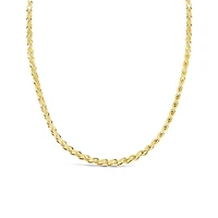 10K Yellow Gold 18" 2.00mm Semi Solid Diamond-Cut Franco Chain