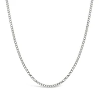 10K White Gold 24" Semi-Solid Miami Cuban Chain