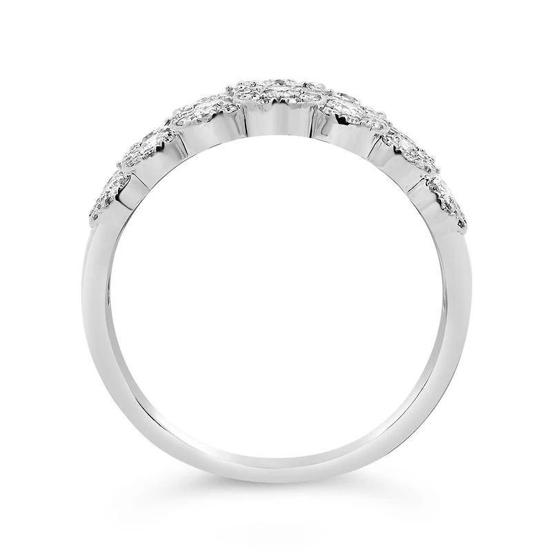 10K White Gold 1.00CTW Diamond Band
