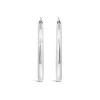 14K White Gold 30mm Hoop Earrings