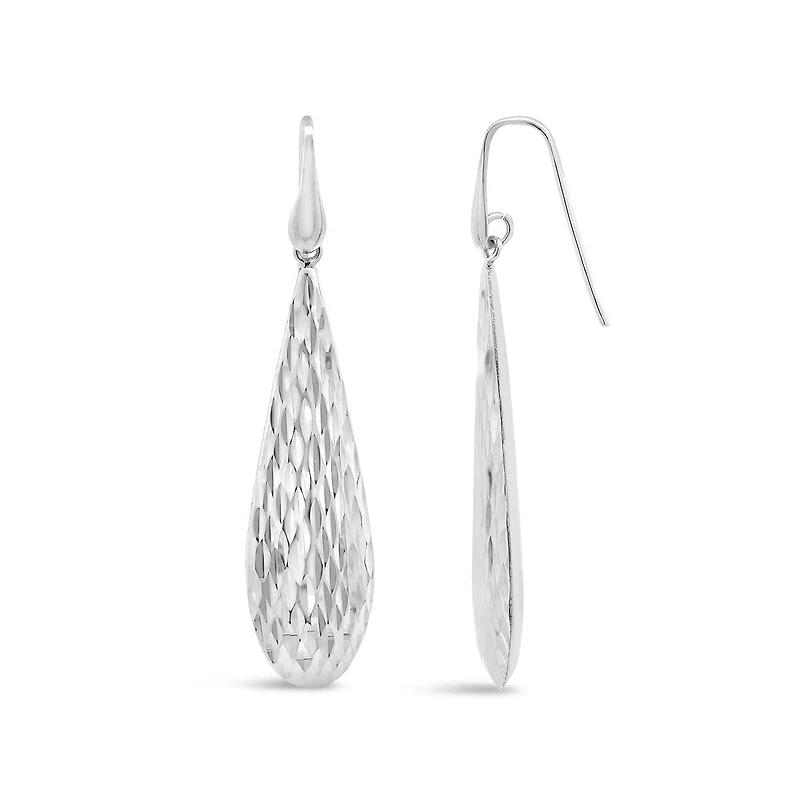 Sterling Silver Pear Drop Earrings