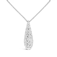 Sterling Silver 17" Pear Drop Necklace