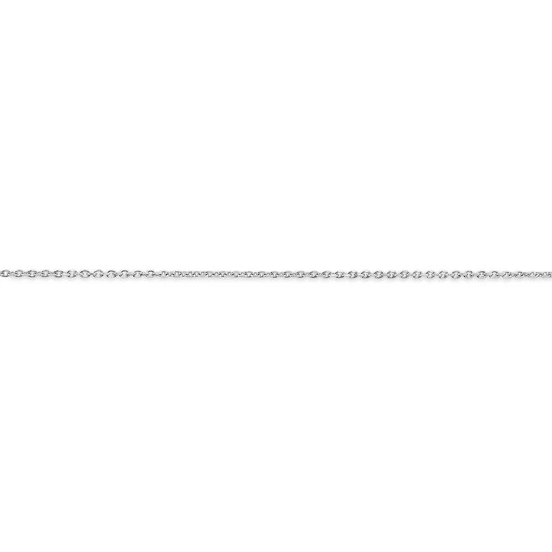 Sterling Silver 18" Blue Sapphire & White Zircon Halo Pendant