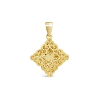 10K Yellow Gold Open Work Pendant