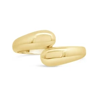 10K Yellow Gold Cross Over Ring