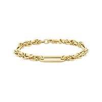14K Yellow Gold 7.5" Fancy Link Bracelet
