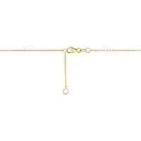 10K Yellow Gold 18" Diamond Cut Mirror Chain