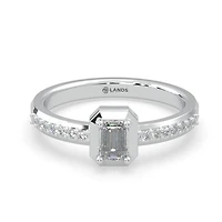 Lands Collection Modern Electrum Canadian 0.35Ctw Diamond Fashion Ring Size 7