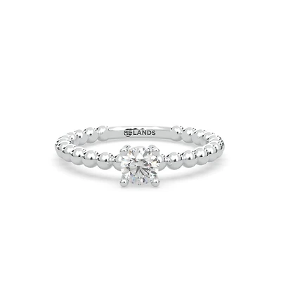 Lands Collection Modern Electrum Canadian 0.27Ct Diamond Fashion Ring Size 7