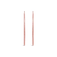 10K Rose Gold 40Mm Flexible Hoop Earrings