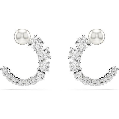 Swarovski Matrix Hoop Studs