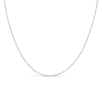 10K White Gold 22" 0.8mm Box Chain