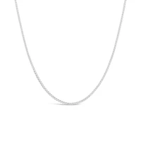 10K White Gold 18" 0.8mm Box Chain