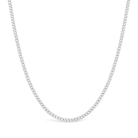 10K White Gold 22" 4.5mm Semi-Solid Miami Cuban Chain