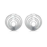 Sterling Silver Classic Hoop Box Set of 5