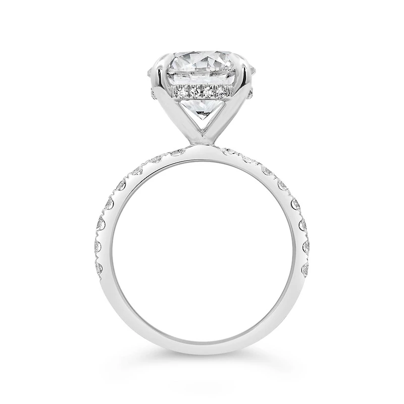 New Brilliance Lab Grown 4.50CTW Diamond Ring in 14K White Gold