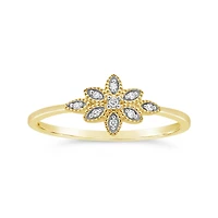 Diamond Fashion Ring in 10K Yellow Gold