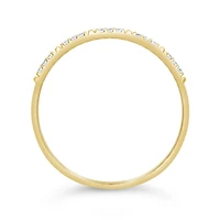 Stackable Diamond Ring in 10K Yellow Gold