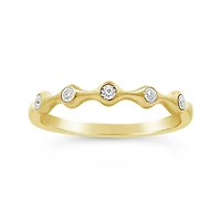 Stackable Diamond Ring in 10K Yellow Gold