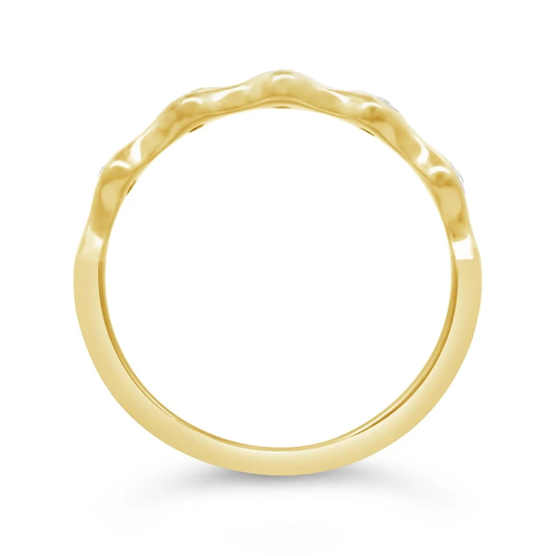 Stackable Diamond Ring in 10K Yellow Gold