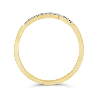 Diamond Bypass Fashion Ring in 10K Yellow Gold