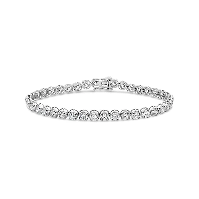 New Brilliance Lab Grown 10.00CTW Diamond Tennis Bracelet in 10K White Gold