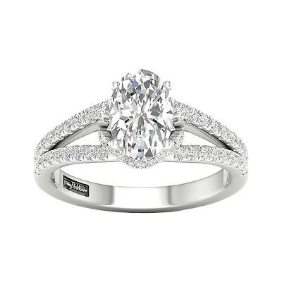 Jenny Packham Lab Grown 2.50CTW Diamond Bridal Ring in 18K White Gold