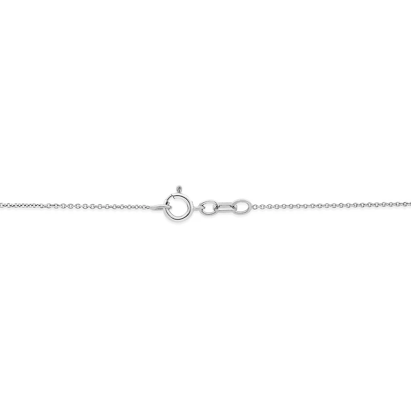 Diamond Infinity Necklace in Sterling Silver