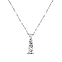 New Brilliance Lab Grown 0.50CTW Diamond Pendant in 14K White Gold