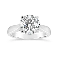 New Brilliance Lab Grown 3.00CT Diamond Solitaire Ring in 14K White Gold