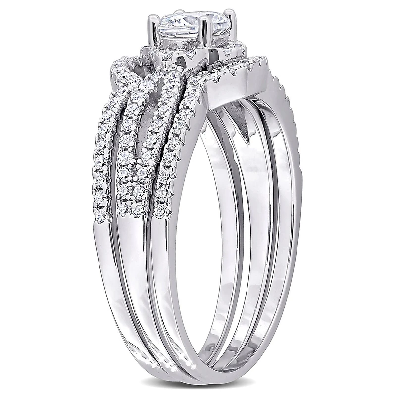 JULIANNA B Sterling Silver Cubic Zirconia Bridal Set