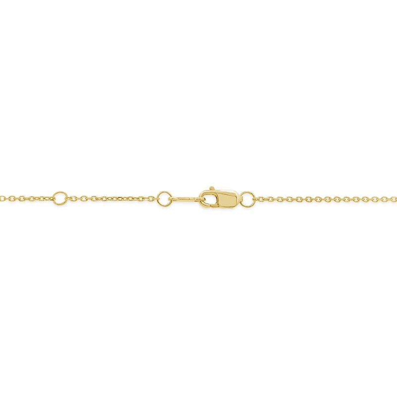 New Brilliance Lab Grown 0.45Ctw Diamond Infinity Necklace In 10K Yellow Gold