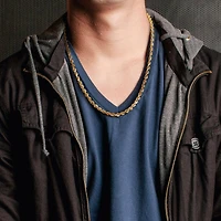 JULIANNA B 10K Yellow Gold 22" 5MM Rope Chain