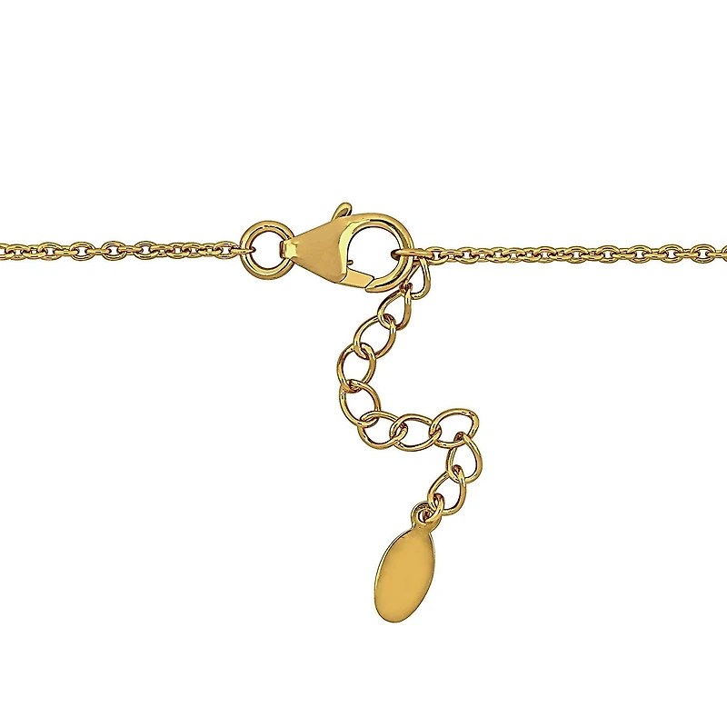 JULIANNA B Yellow Plated Sterling Silver Multi-Gemstone Necklace 18