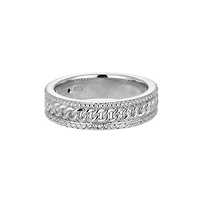 Elle "Weave" Created White Sapphire Band Ring
