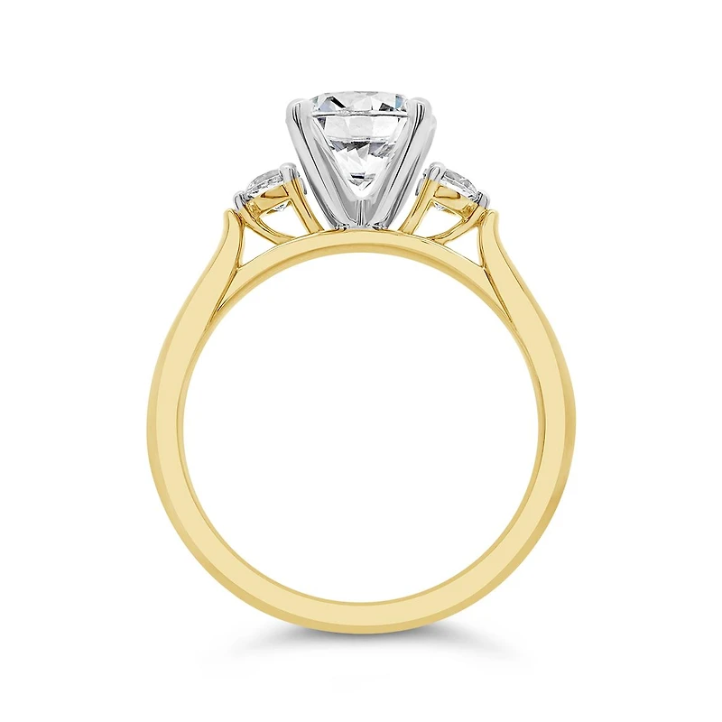 New Brilliance Lab Grown 1.70CTW Diamond Bridal Ring in 14K Yellow Gold