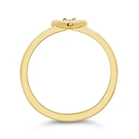 Glacier Fire Canadian Diamond Heart Shaped Promise Ring in 10K Yellow Gold