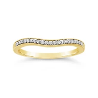 14K Yellow Gold Contour Band