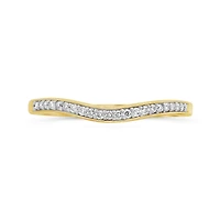 14K Yellow Gold Contour Band